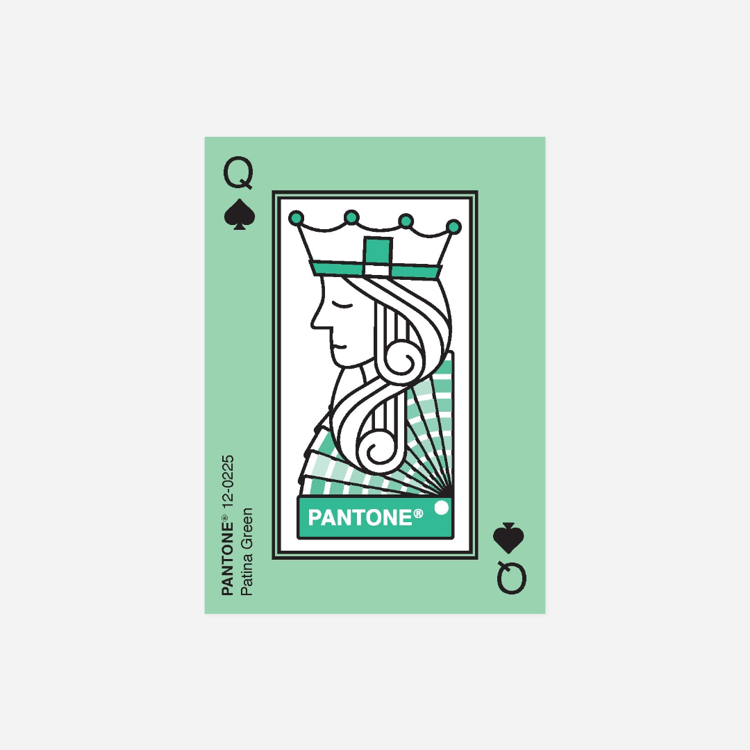 Kortos. Pantone Color Spectrum Playing Card