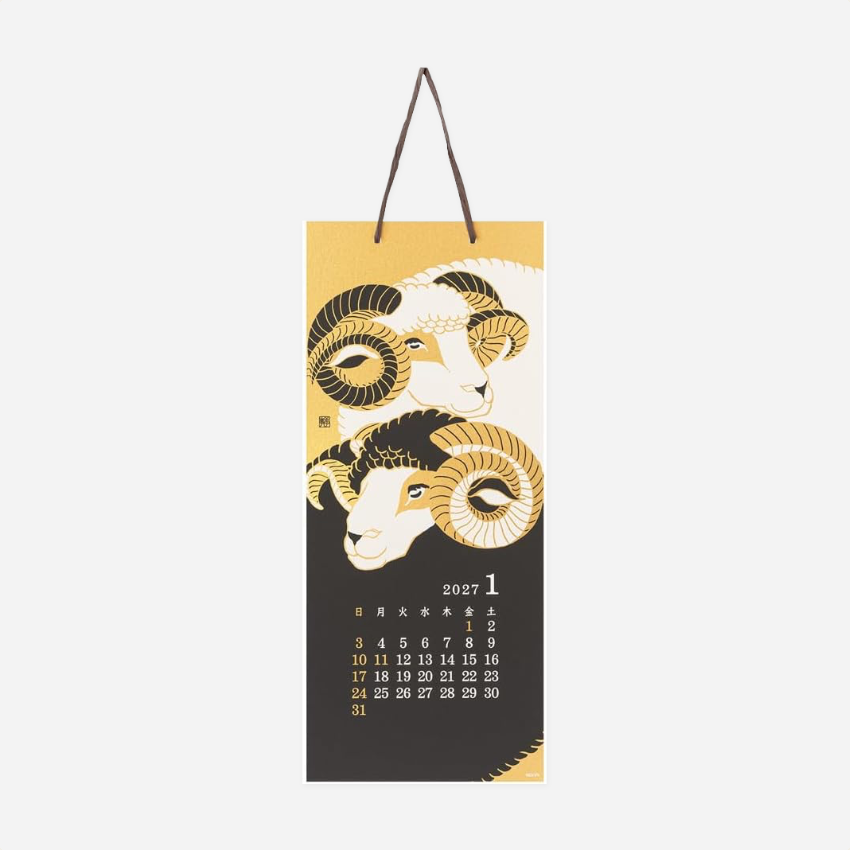 Kalendorius. Wall-Hanging Echizen Washi [S] 2027 [Seasonal Tradition]
