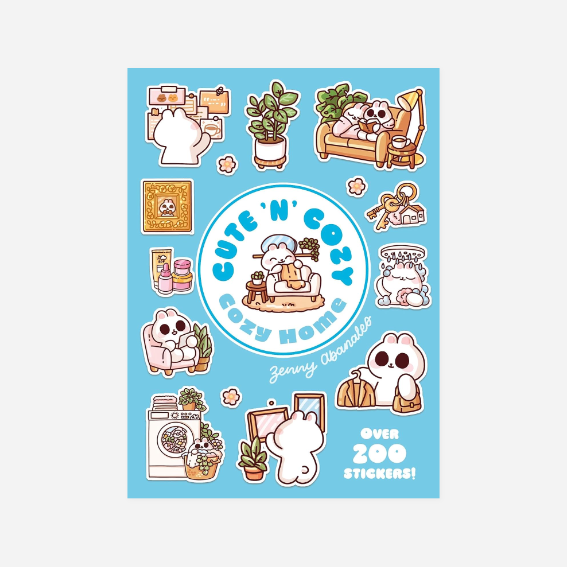 Knyga. Cozy Home: A Cute'n'Cozy Little Sticker Book