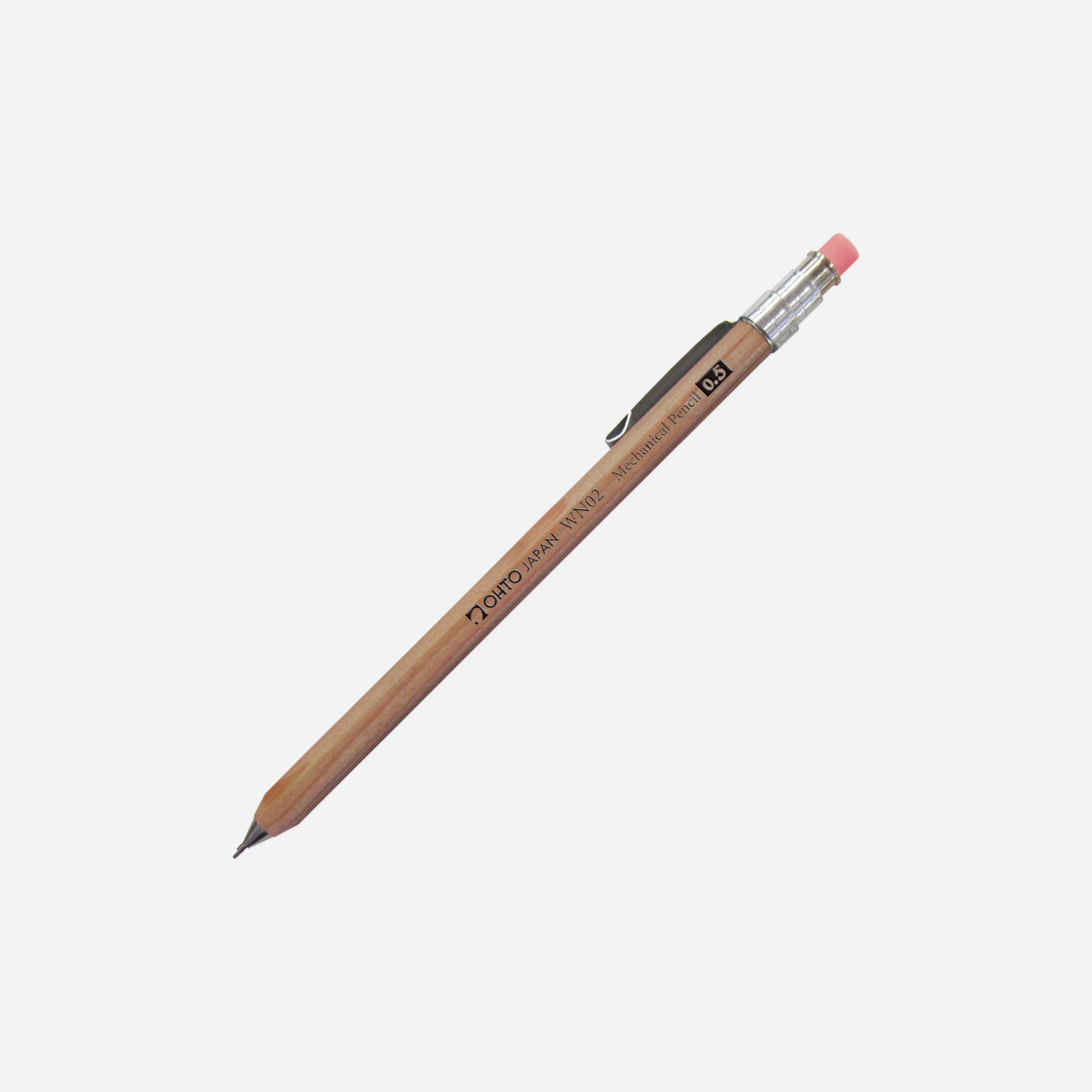 Mechaninis pieštukas. Wooden Mechanical Pencil w/Clip Mini [0.5mm]