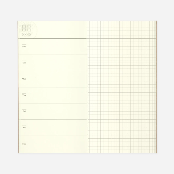 Užrašinės papildymas. TN Regular 019 Refill [Free Diary Weekly + Grid Notebook]