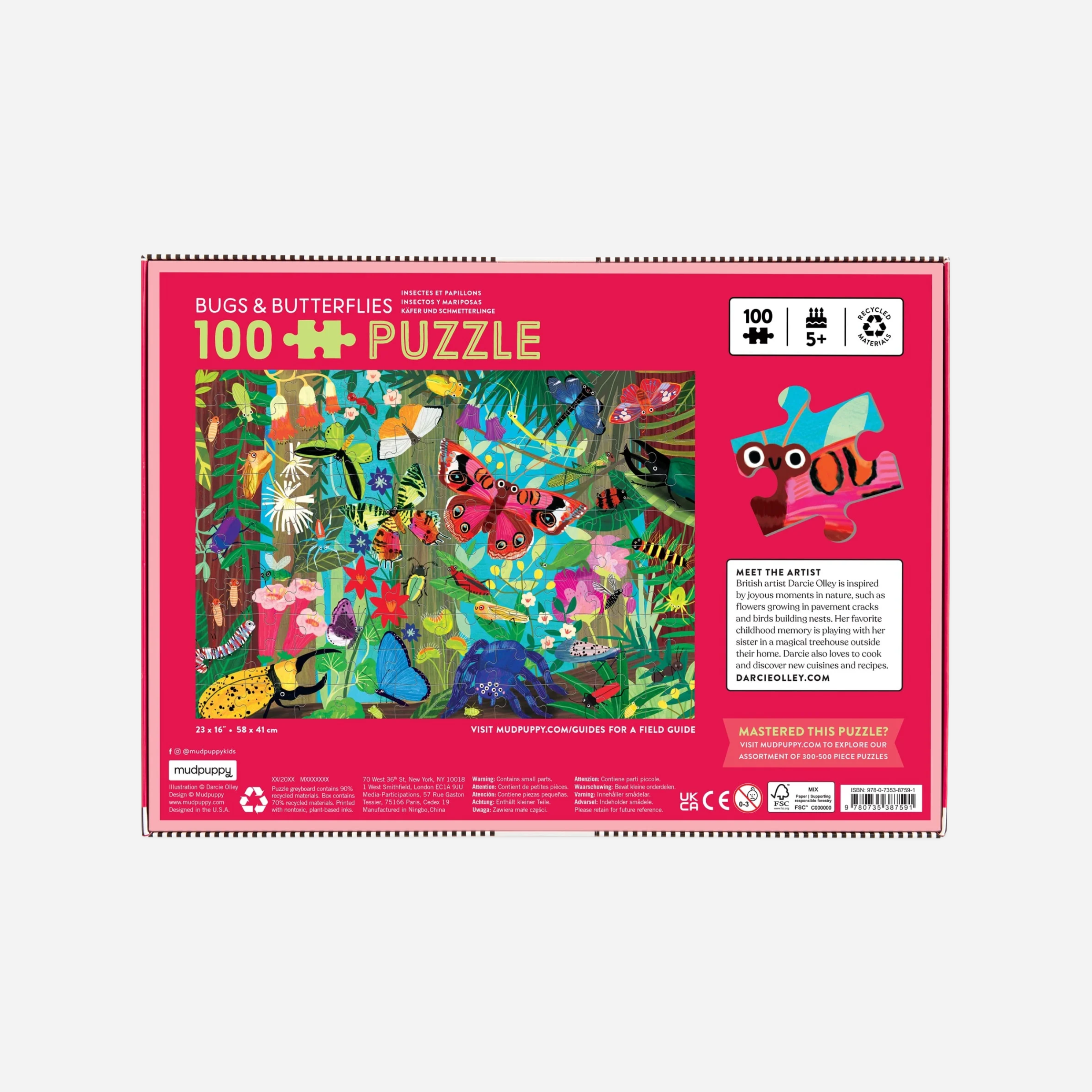 Dėlionė. Bugs & Butterflies