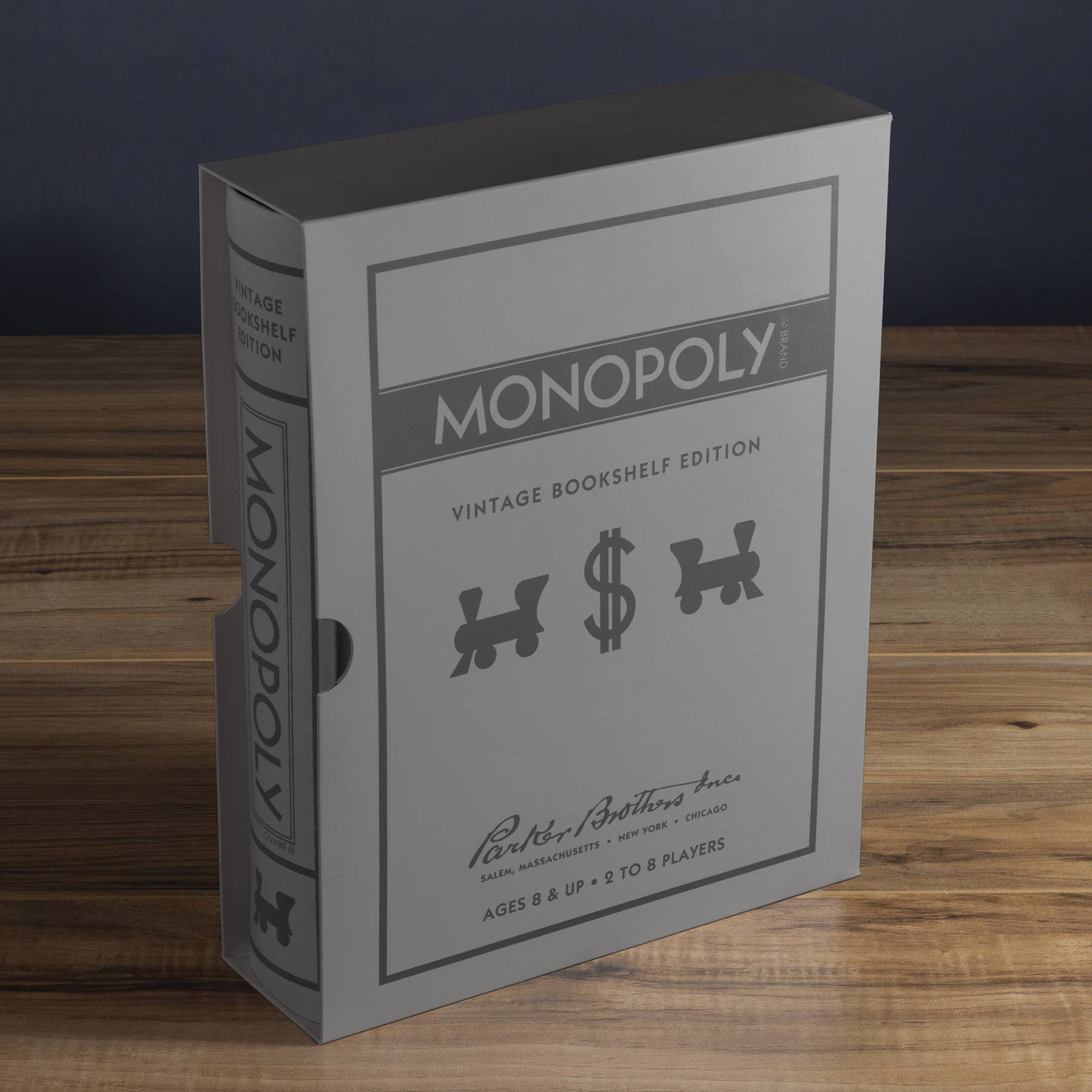 Stalo žaidimas. Monopoly Vintage Bookshelf Edition