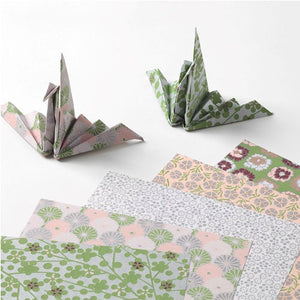 Origami popierius. Set Flower