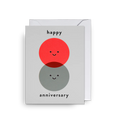 Atvirukas. Happy Anniversary Smiley