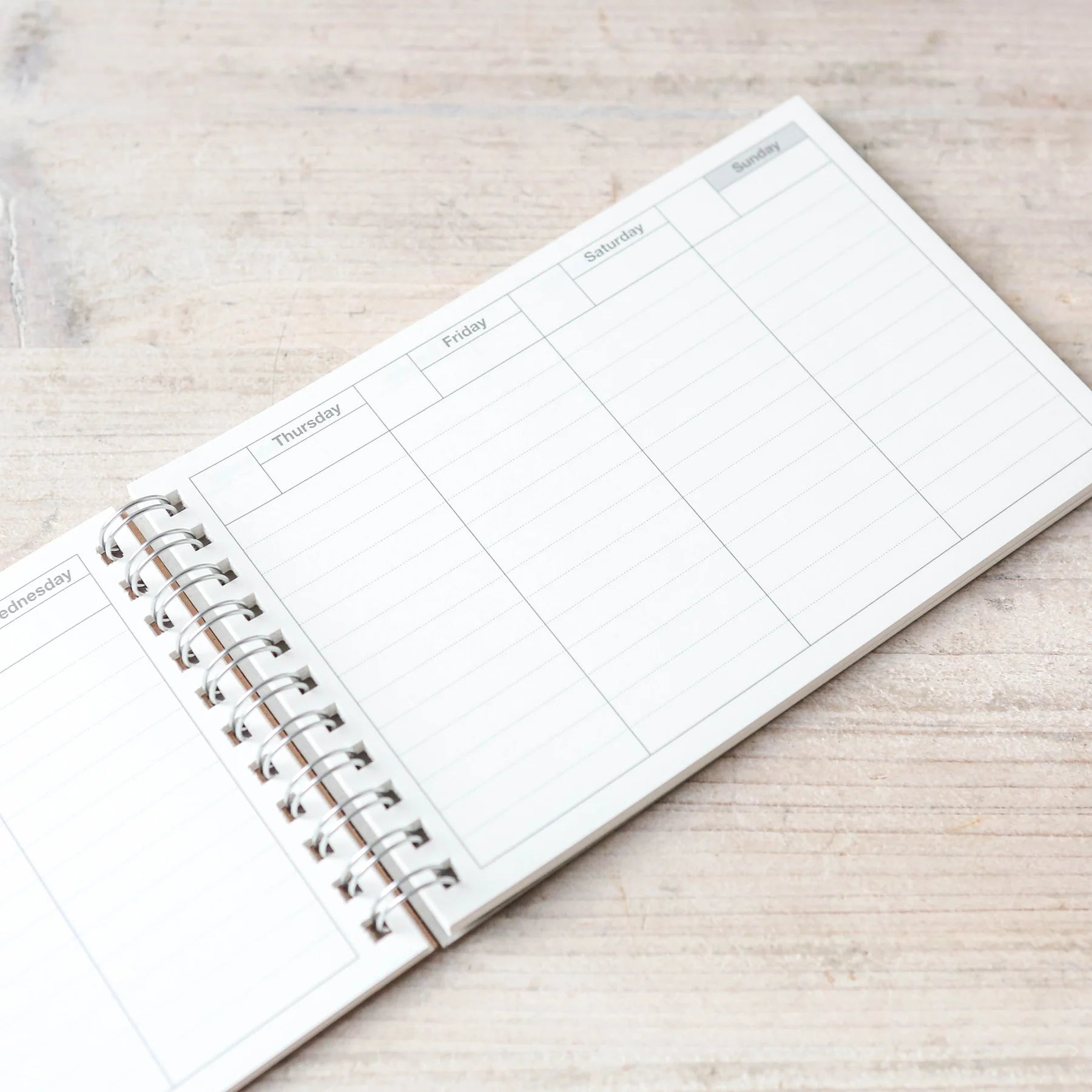 Planuotė. Dayfree Weekly Schedule