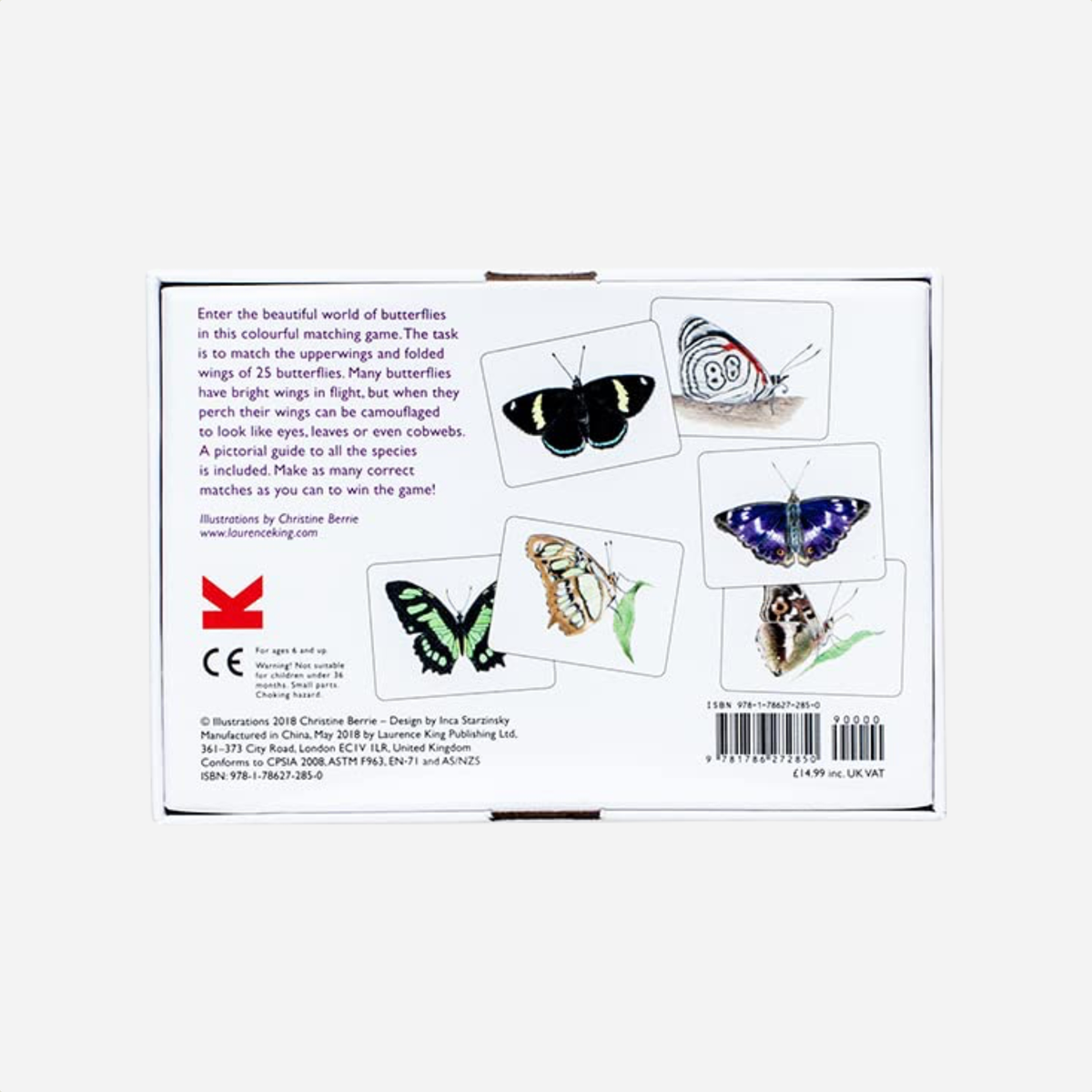 Kortelės. Butterfly Wings