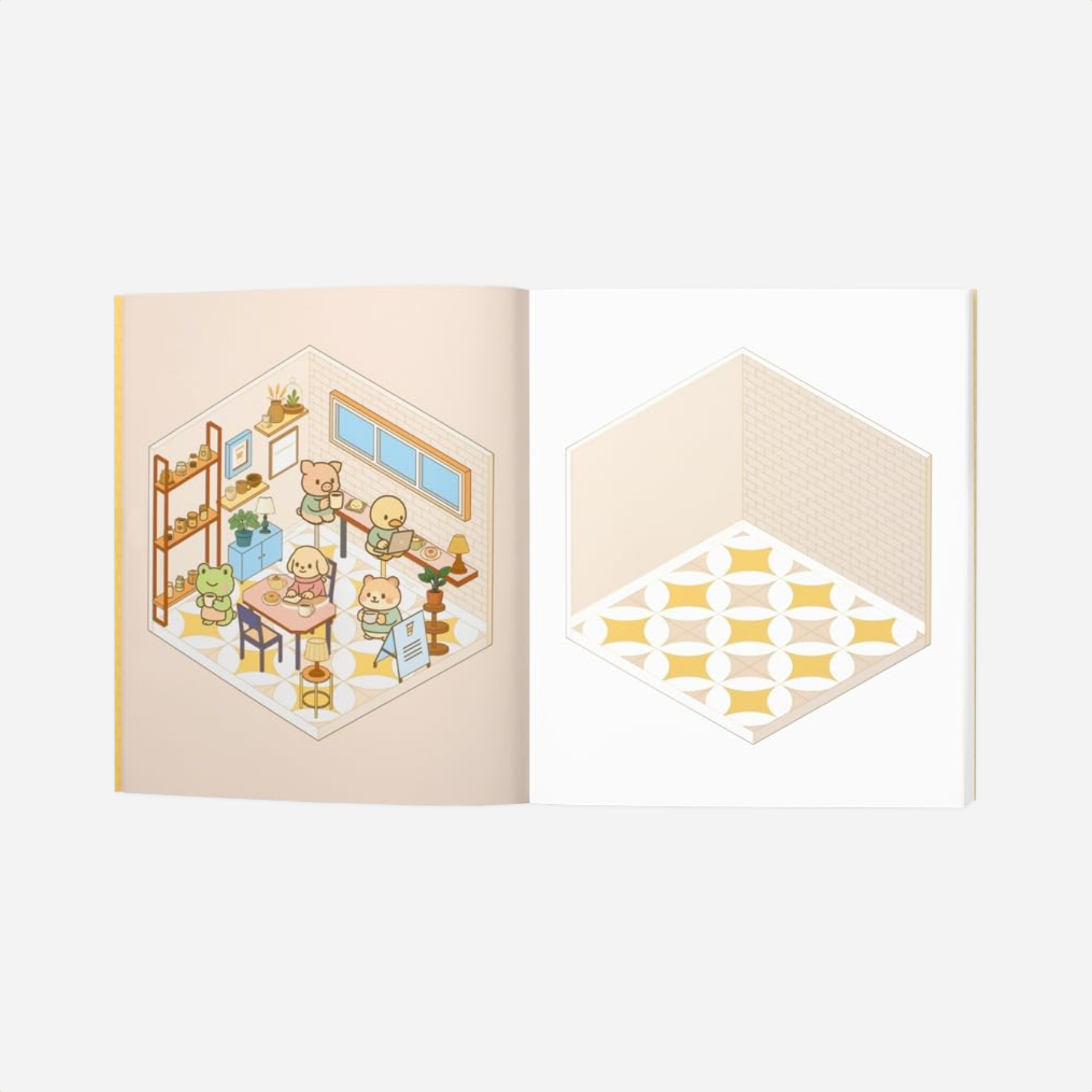 Knyga. Cute'n'Cozy Sticker Therapy [Coffee Shops]