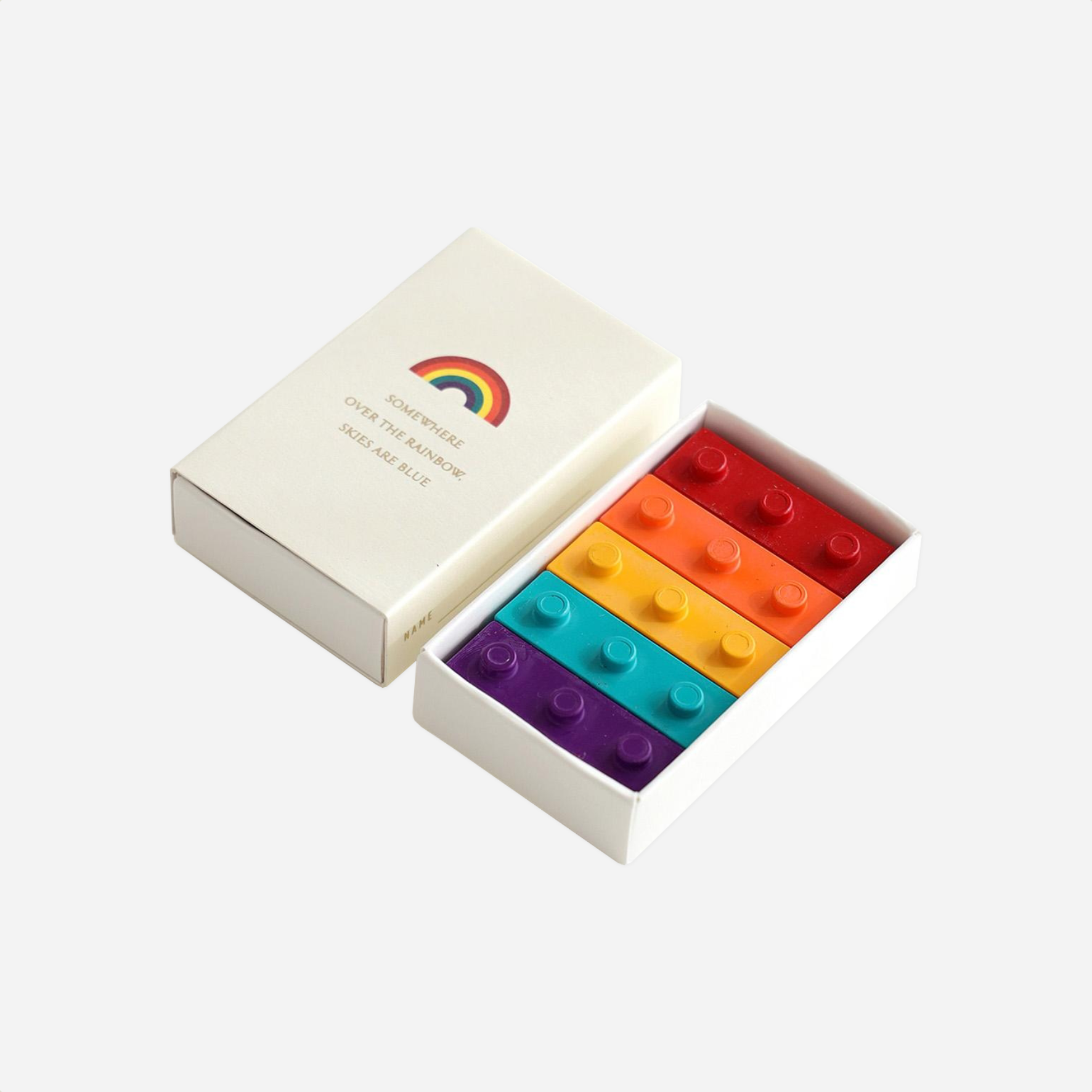 Vaškinės kreidelės. Crayon Block [Rainbow