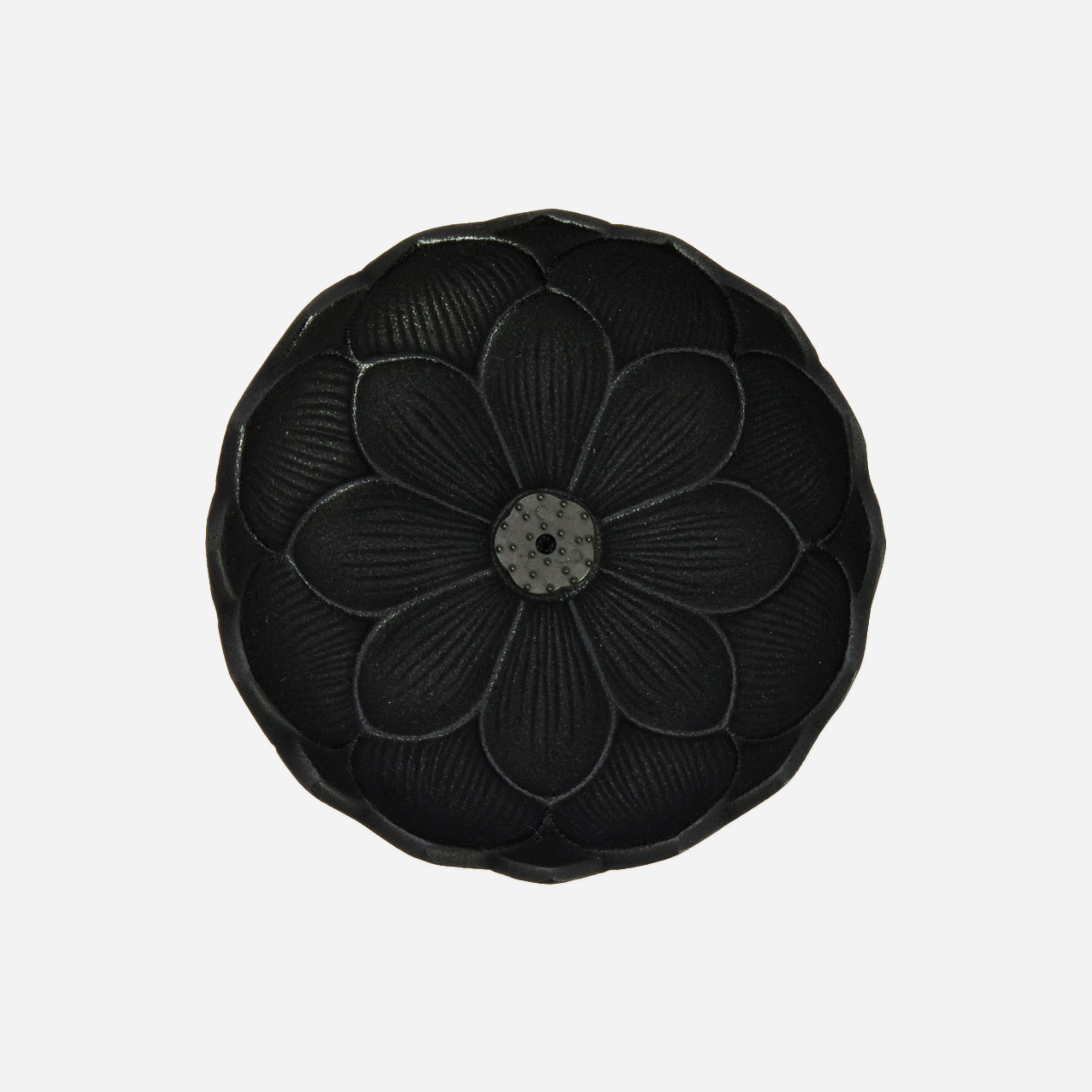 Smilkalinė. Iwachu Lotus Incense Burner [Black]
