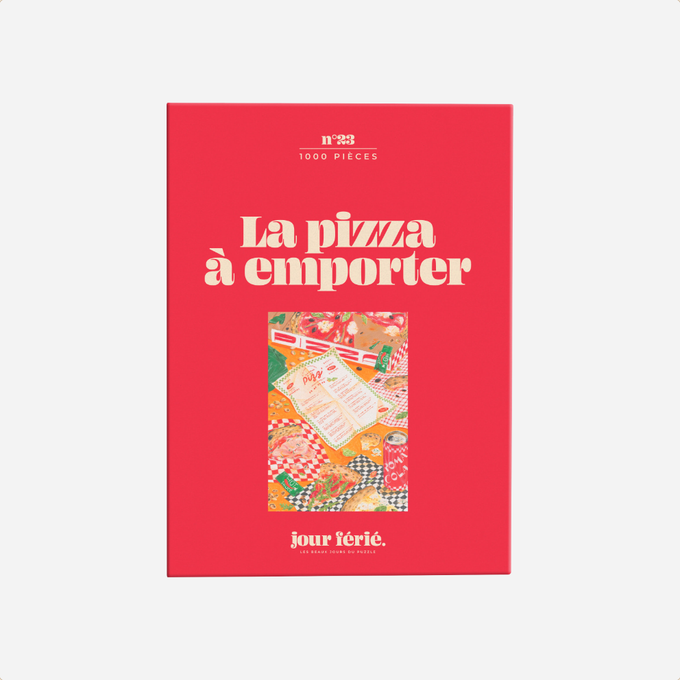 Dėlionė. Pizza à emporter