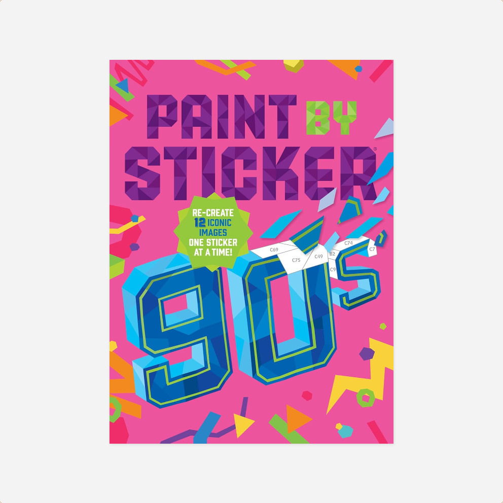 Užduočių knyga. Paint by Sticker 90's