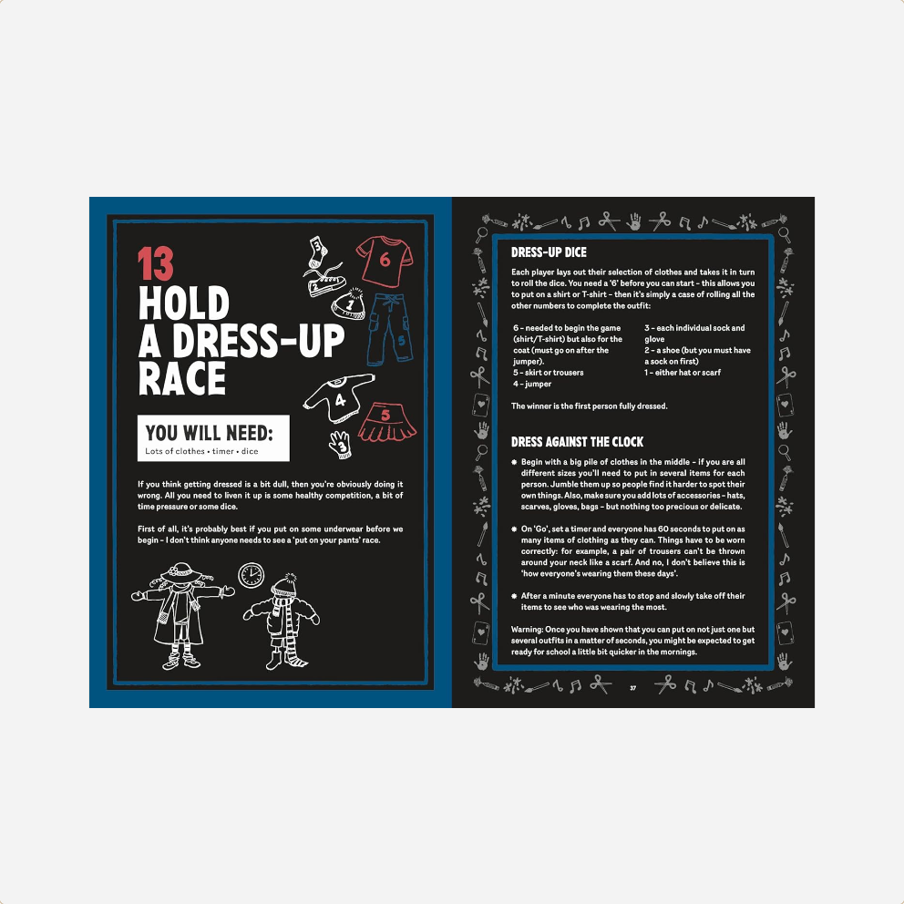 Knyga. 101 Things to do on a Rainy Day