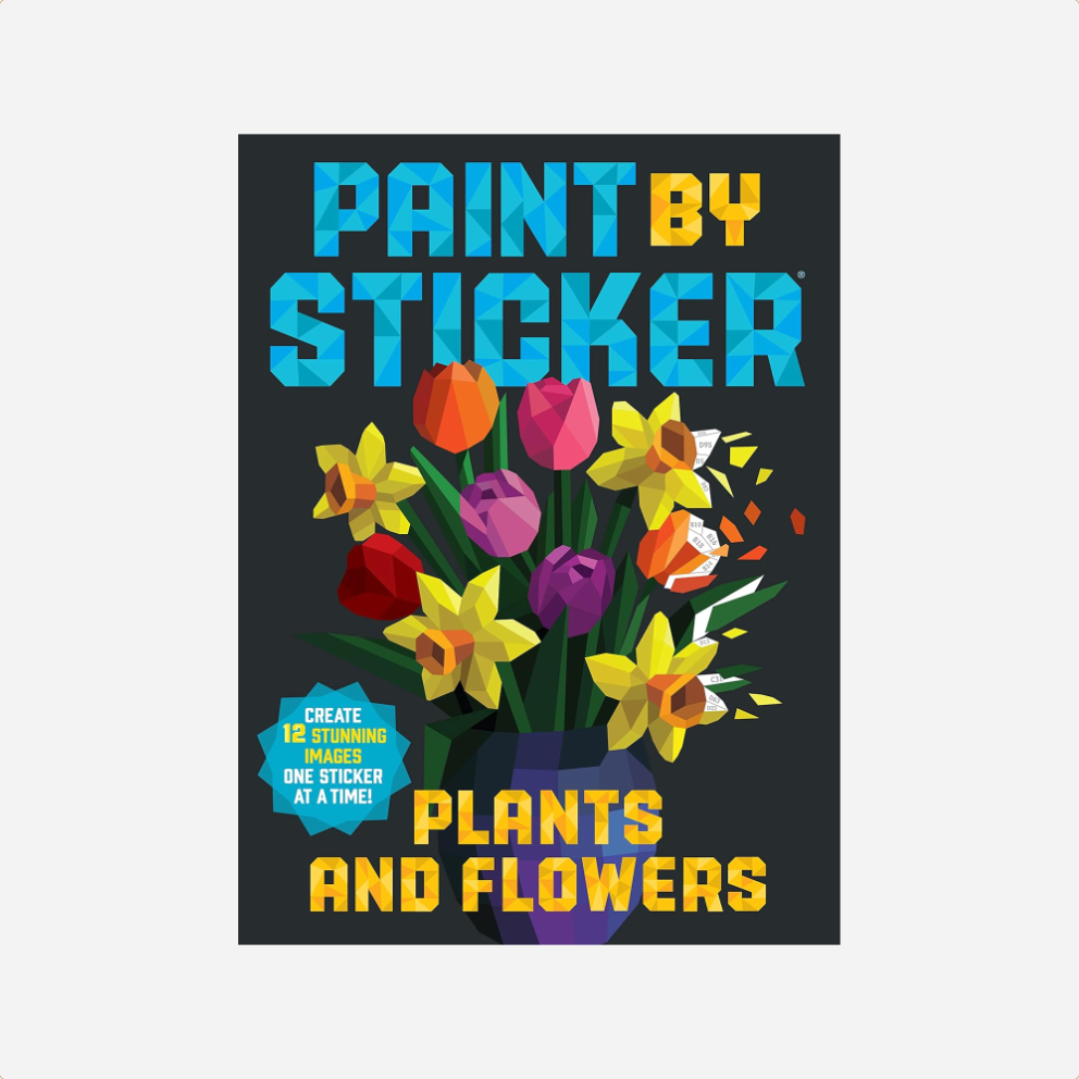 Užduočių knyga. Paint by Sticker Plants and Flowers