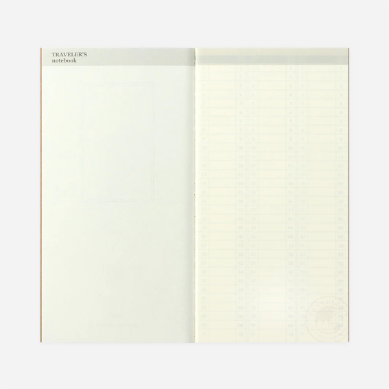 Užrašinės papildymas. TN Regular 018 Refill [Weekly Free Vertical]