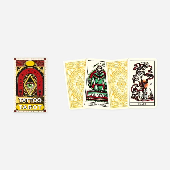 Kortelės. Tattoo Tarot Mini Deck