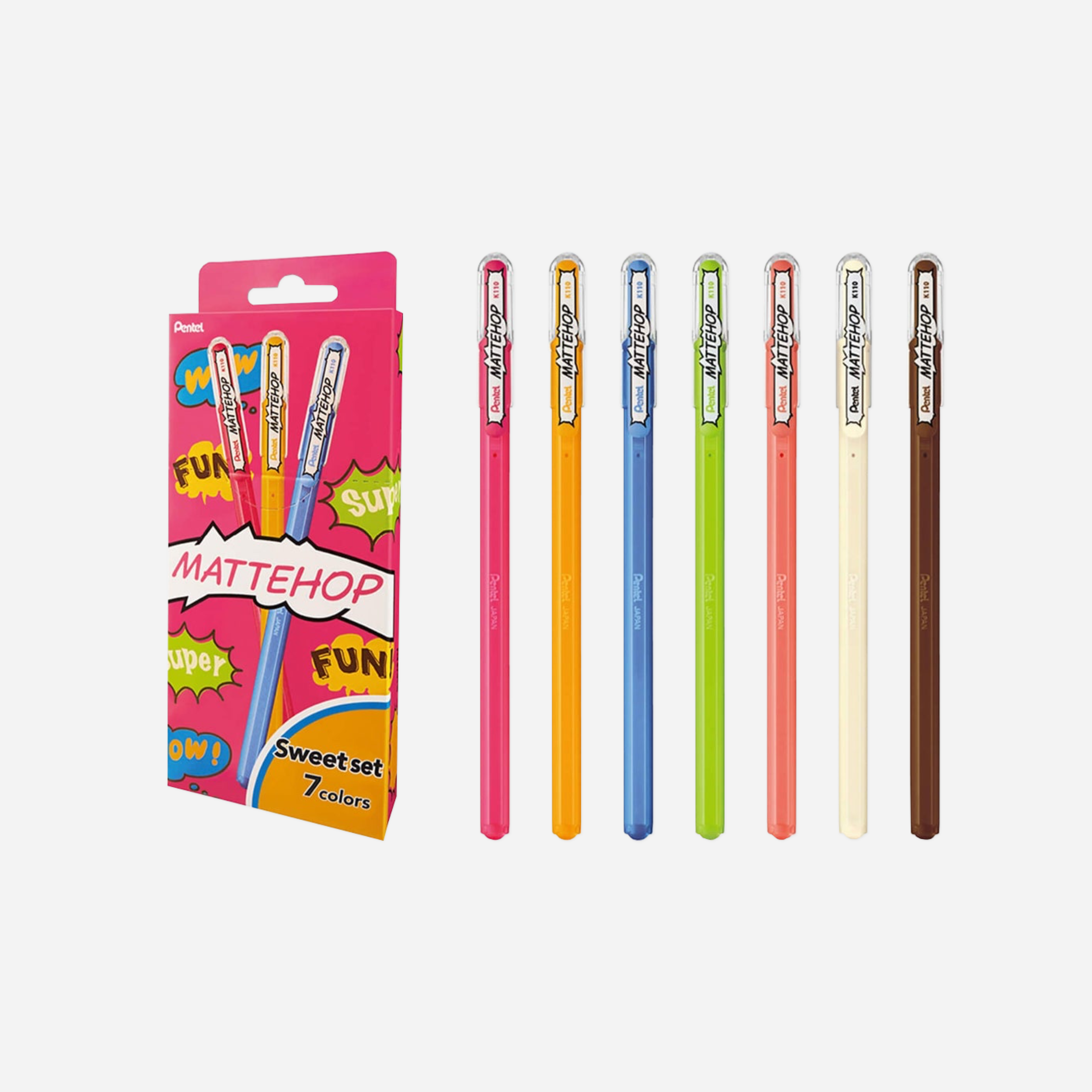 Rašikliai. Mattehop Gel Pen [Sweet Set]
