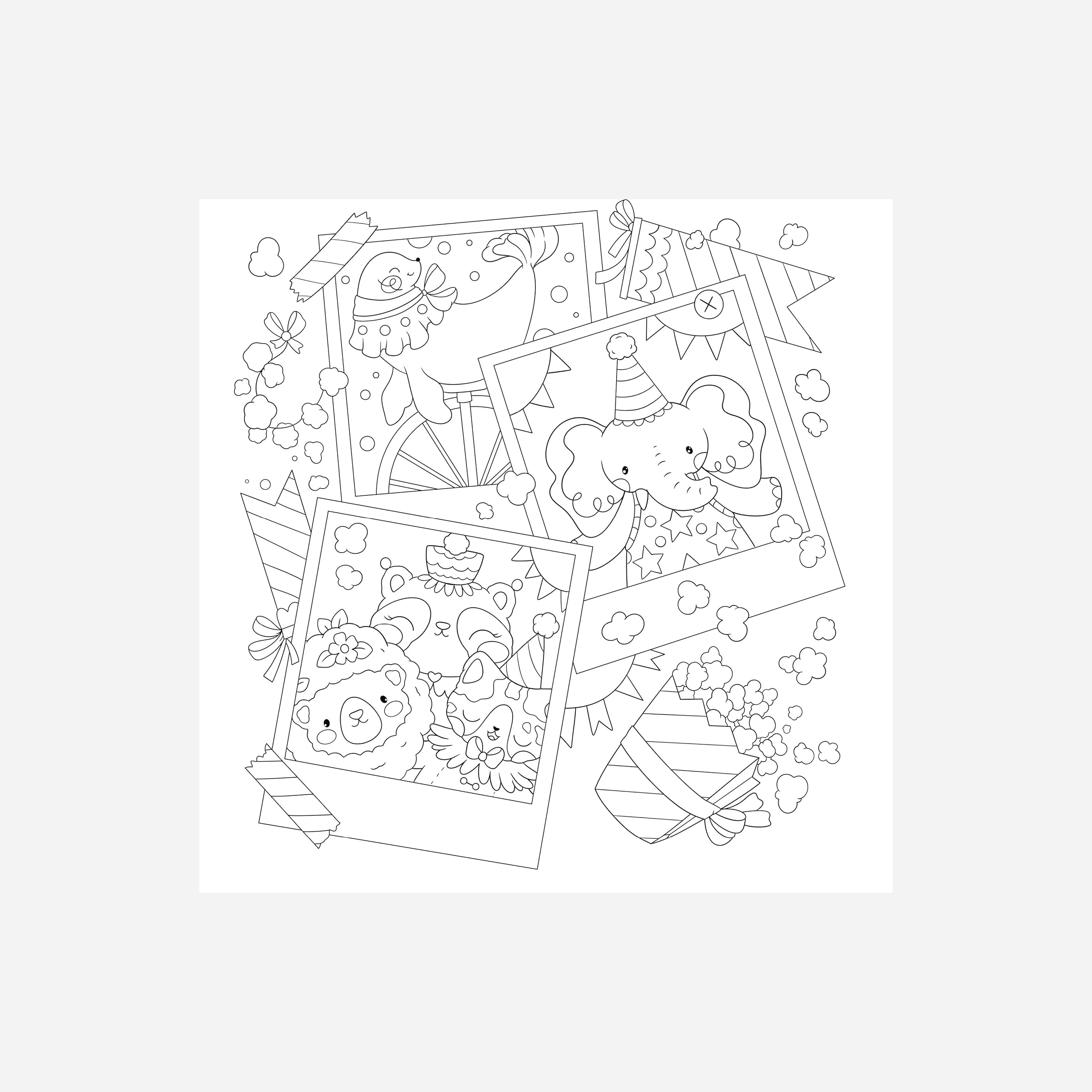 Spalvinimo knyga. So Many Cute Animals!