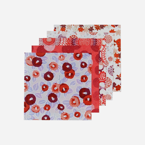 Origami popierius. Yuzen Series [Red]