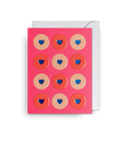 Atvirukas. Love Heart Patterned