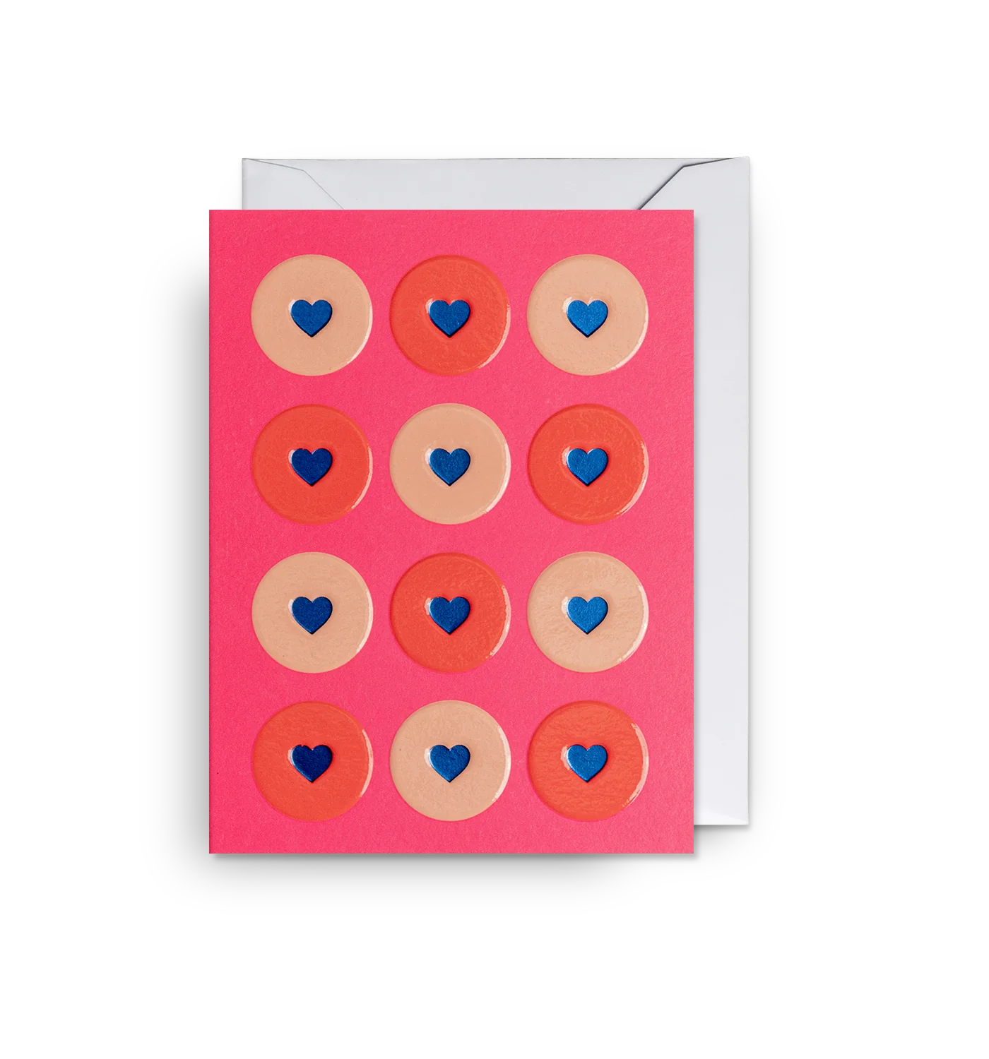 Atvirukas. Love Heart Patterned