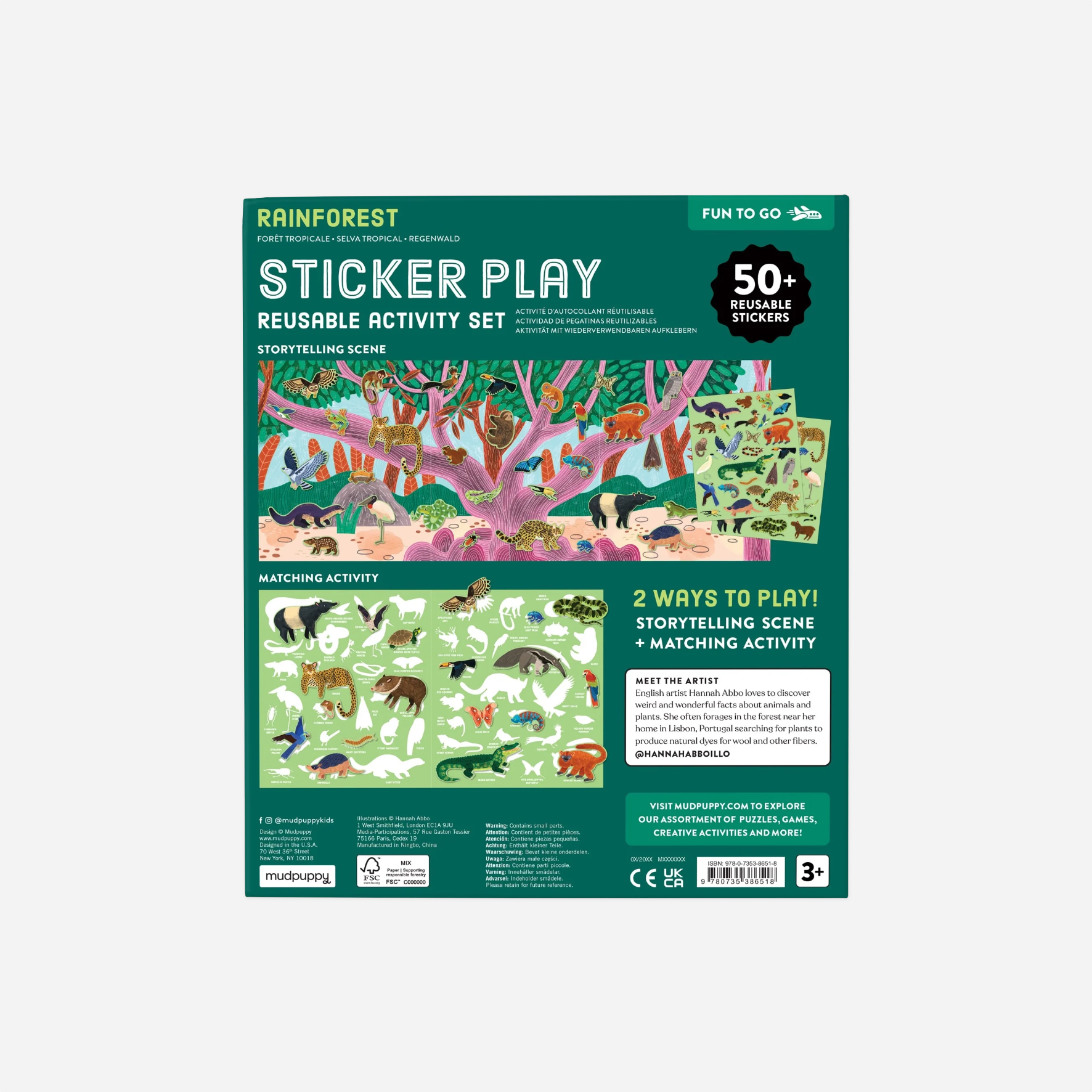 Lipdukai. Rainforest Sticker Activity Set
