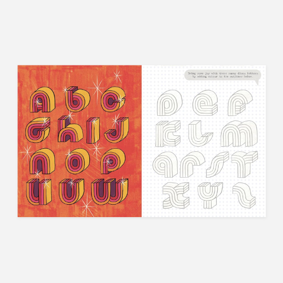 Knyga. Groovy Hand Lettering Workbook