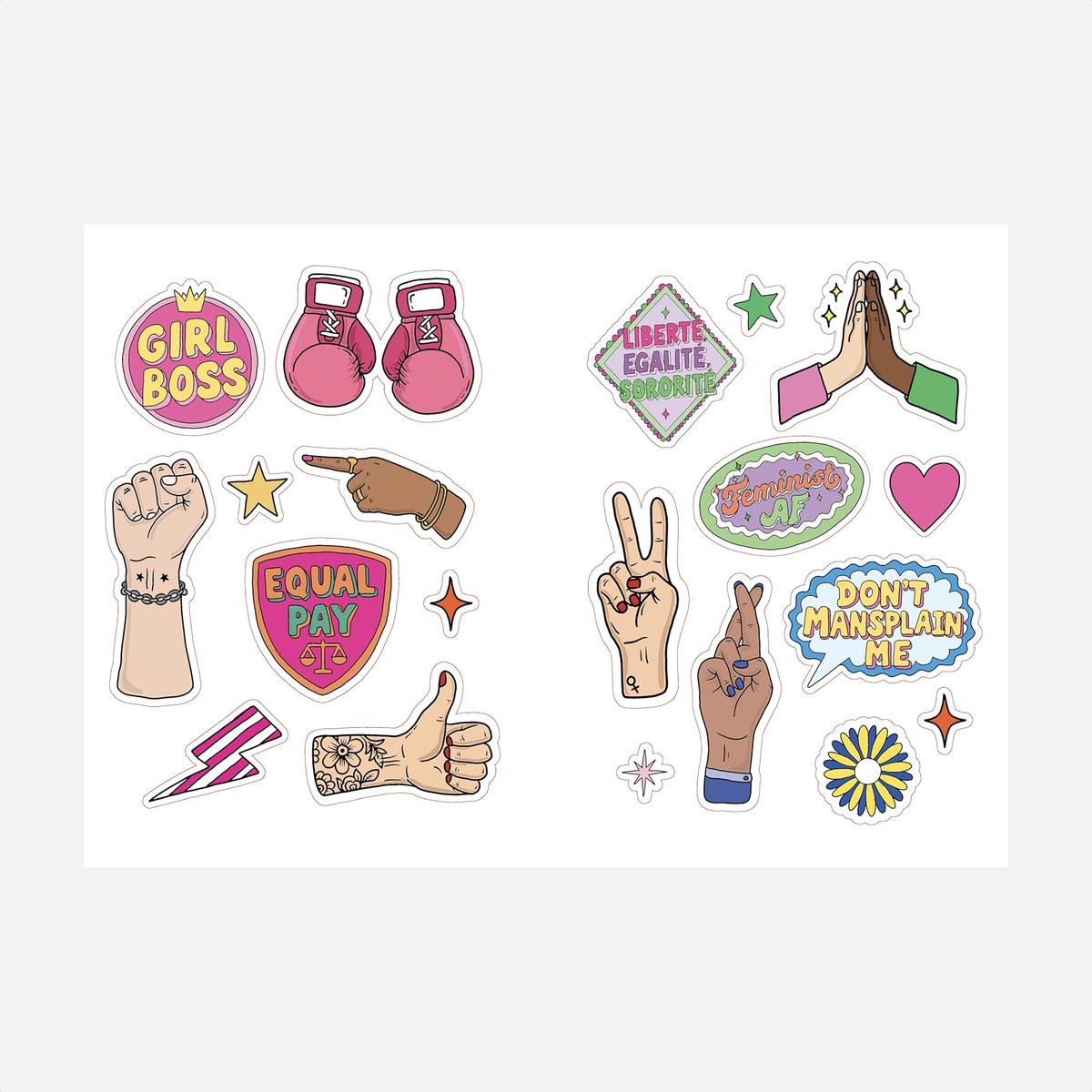 Knyga. Stickers Against the Patriarchy