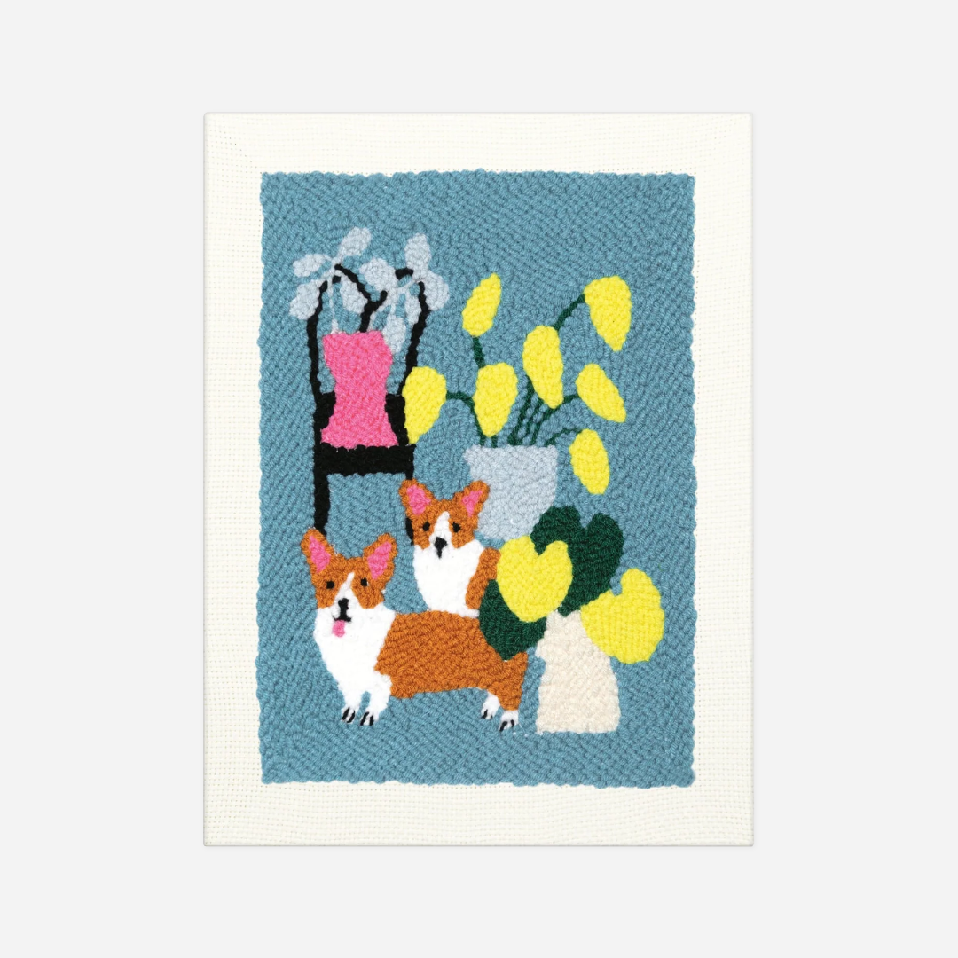 Siuvinėjimo rinkinys. Cute Animals Punch Needle Kit