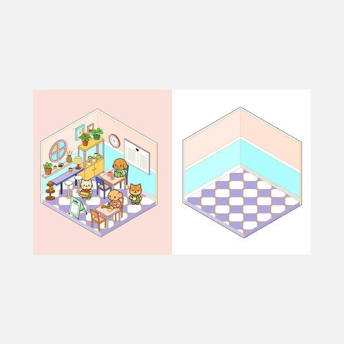 Knyga. Cute'n'Cozy Sticker Therapy [Coffee Shops]