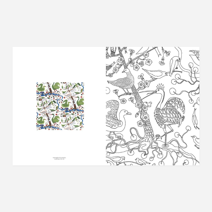 Knyga. Swedish Modern: A Colouring Book of Magical Interiors: Estrid