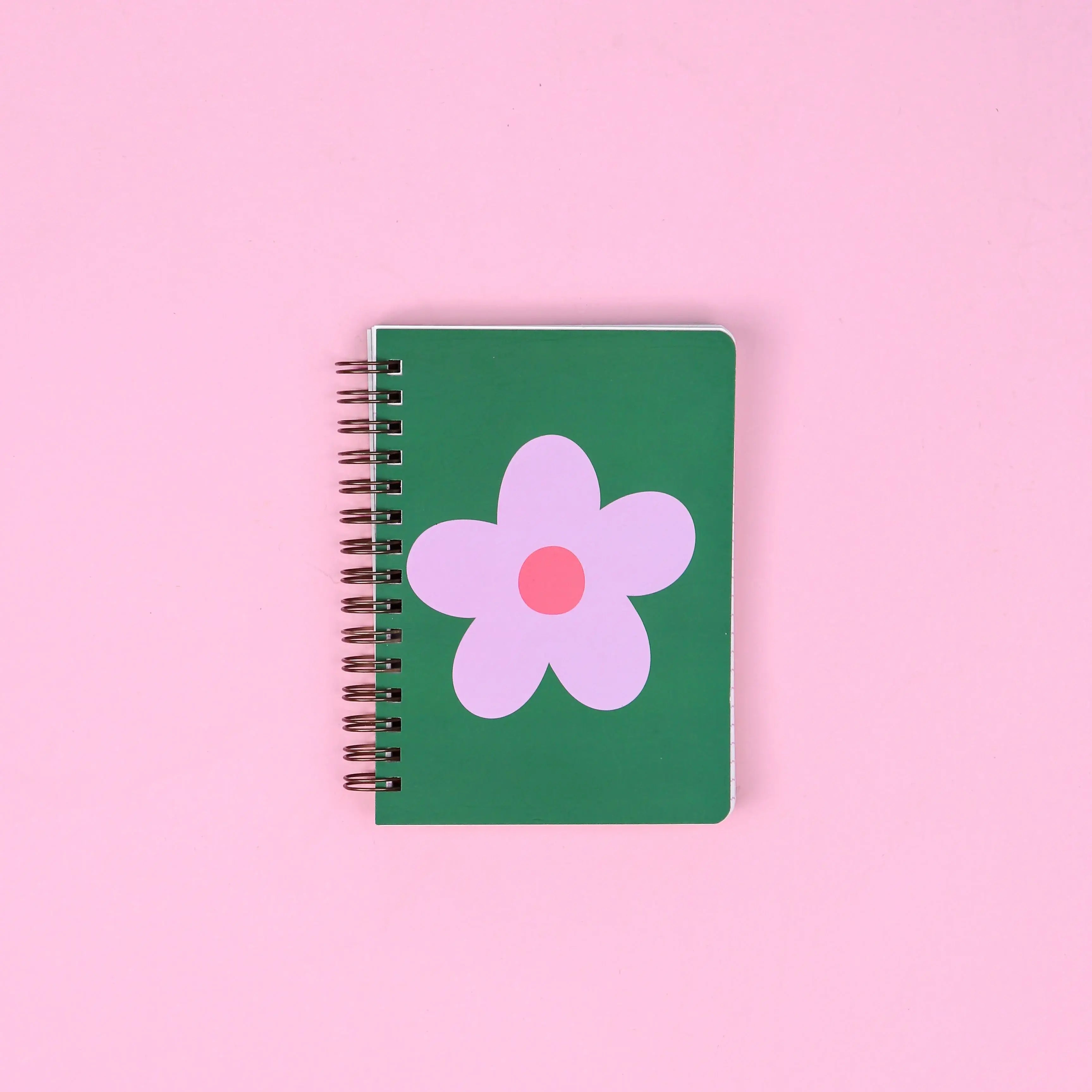 Užrašinė. Daisy Dot Mini Spiral Notebook [Green]