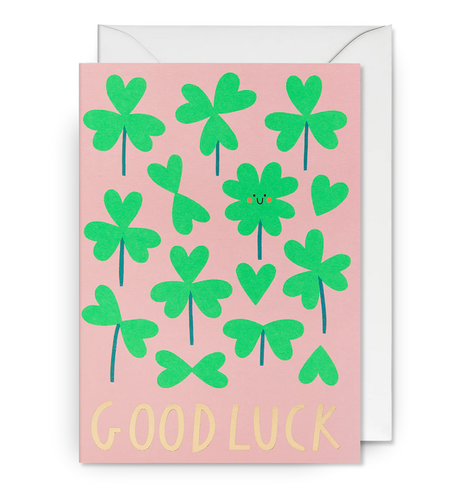 Atvirukas. Good Luck Clover Illustration