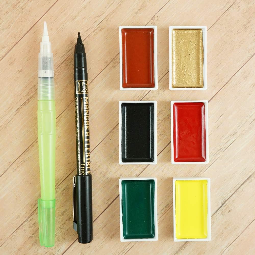 Japoniška akvarėlė. Gansai Irodori Small Box