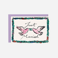 Atvirukas. Wedding Doves