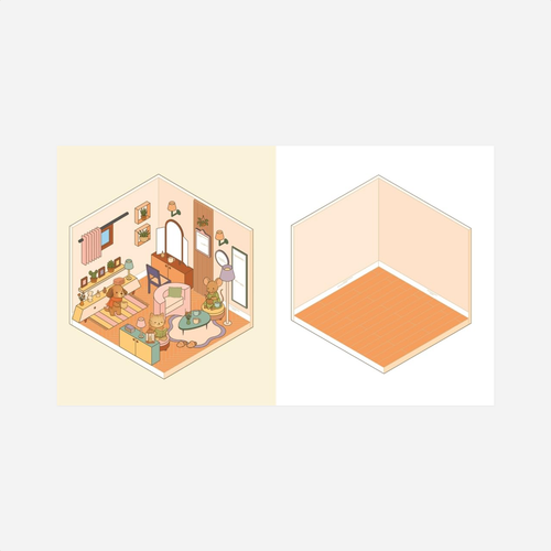 Knyga. Cute'n'Cozy Sticker Therapy [Homes]