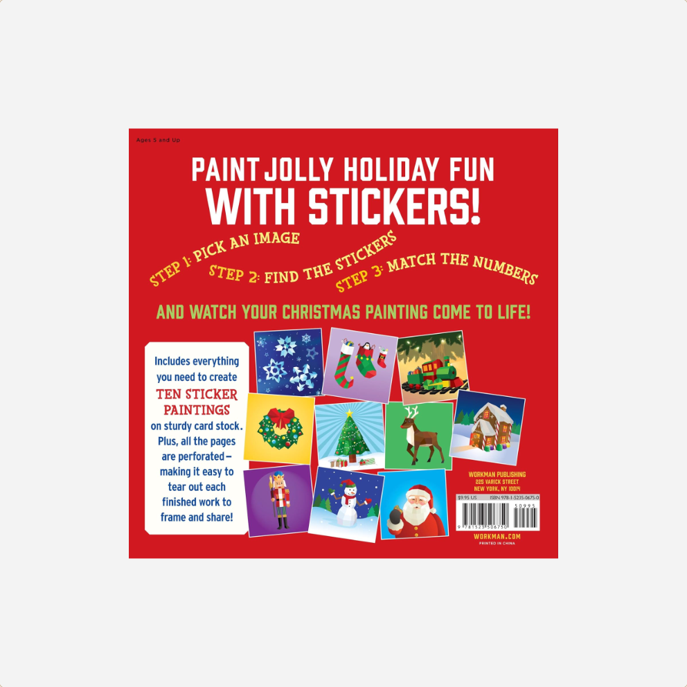 Užduočių knyga. Paint by Sticker Kids Christmas
