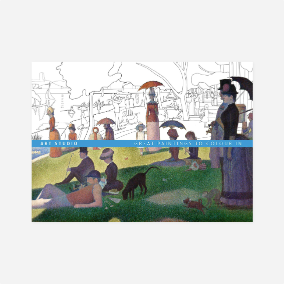 Knyga. Art Studio: Great Paintings to Colour In
