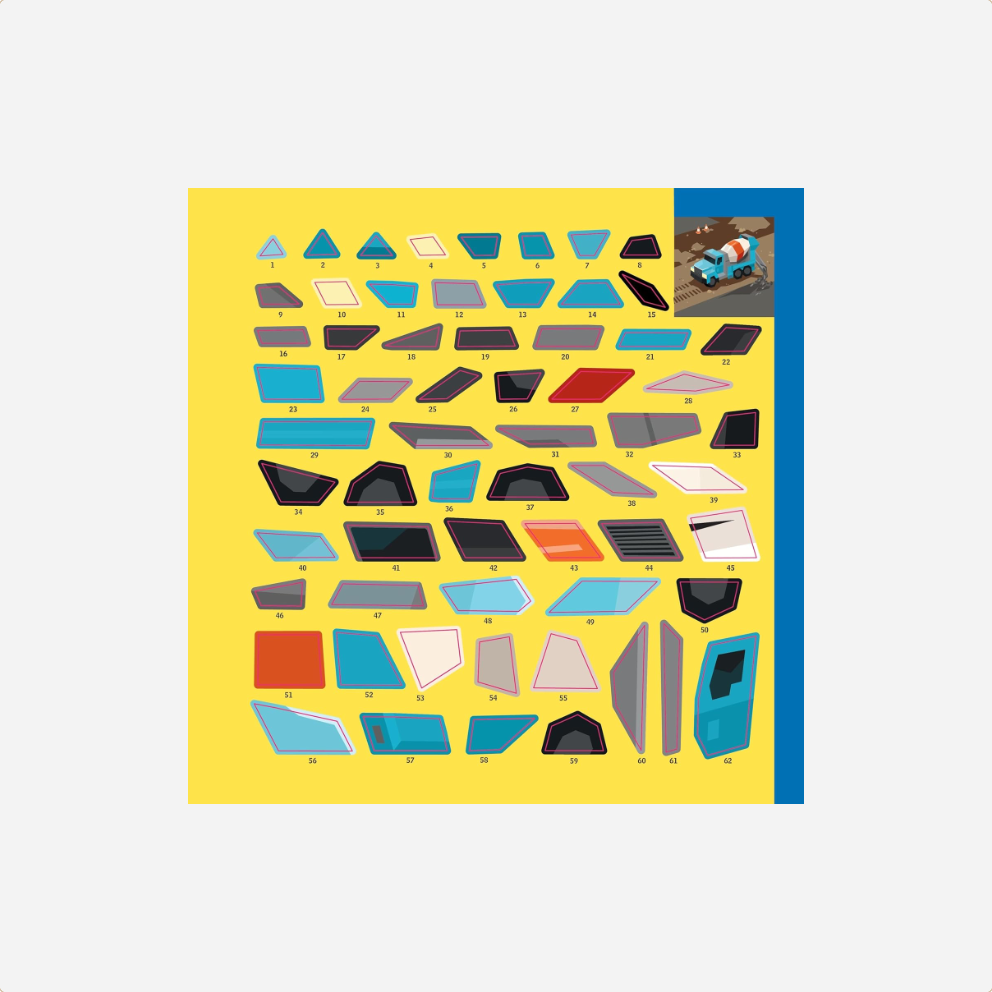 Knyga. Paint by Sticker Kids Trucks, Trains & More