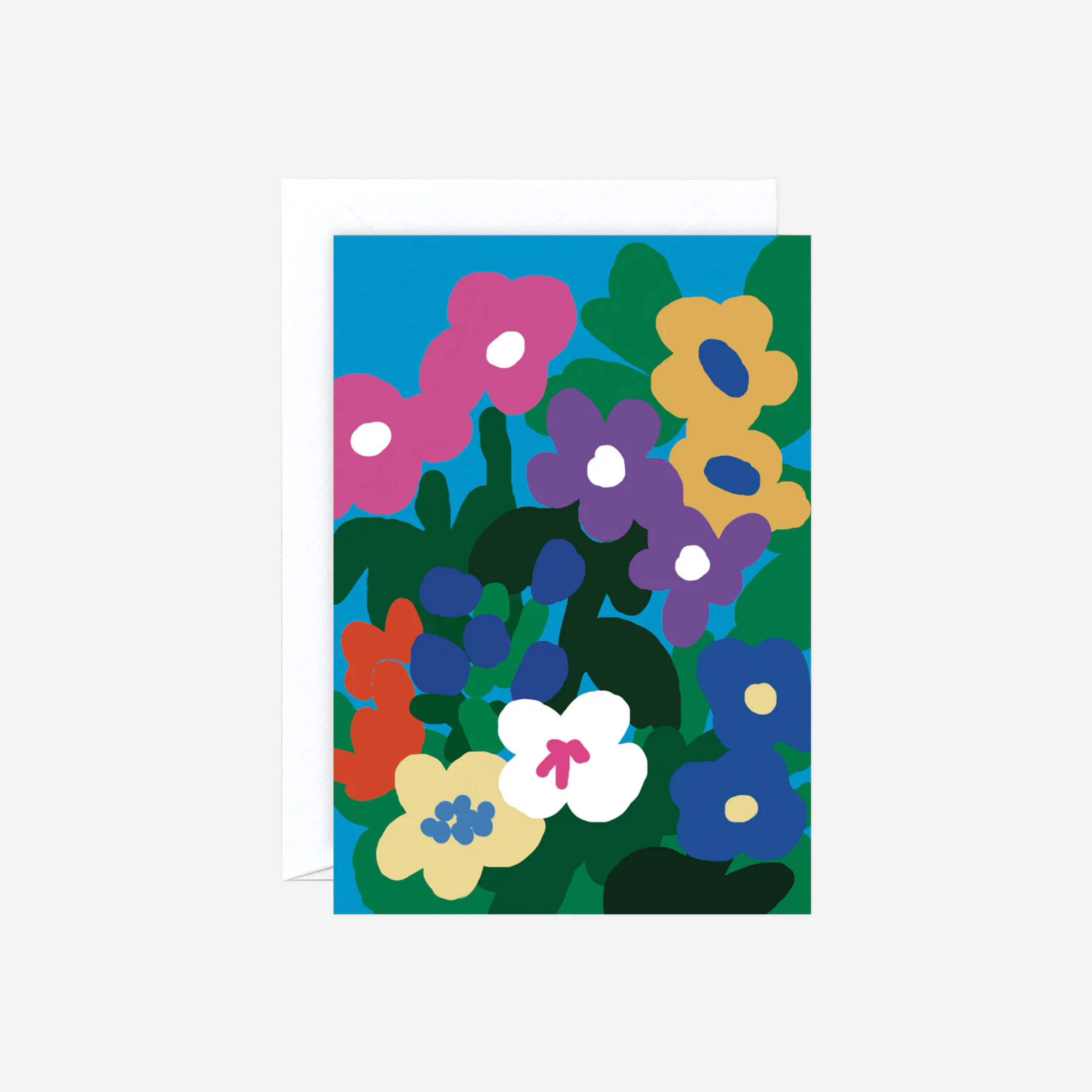 Atvirukas. Flowers In The Garden