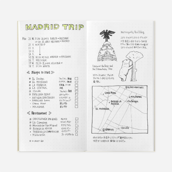 Užrašinės papildymas. TN Regular 026 Refill [Dot Grid]