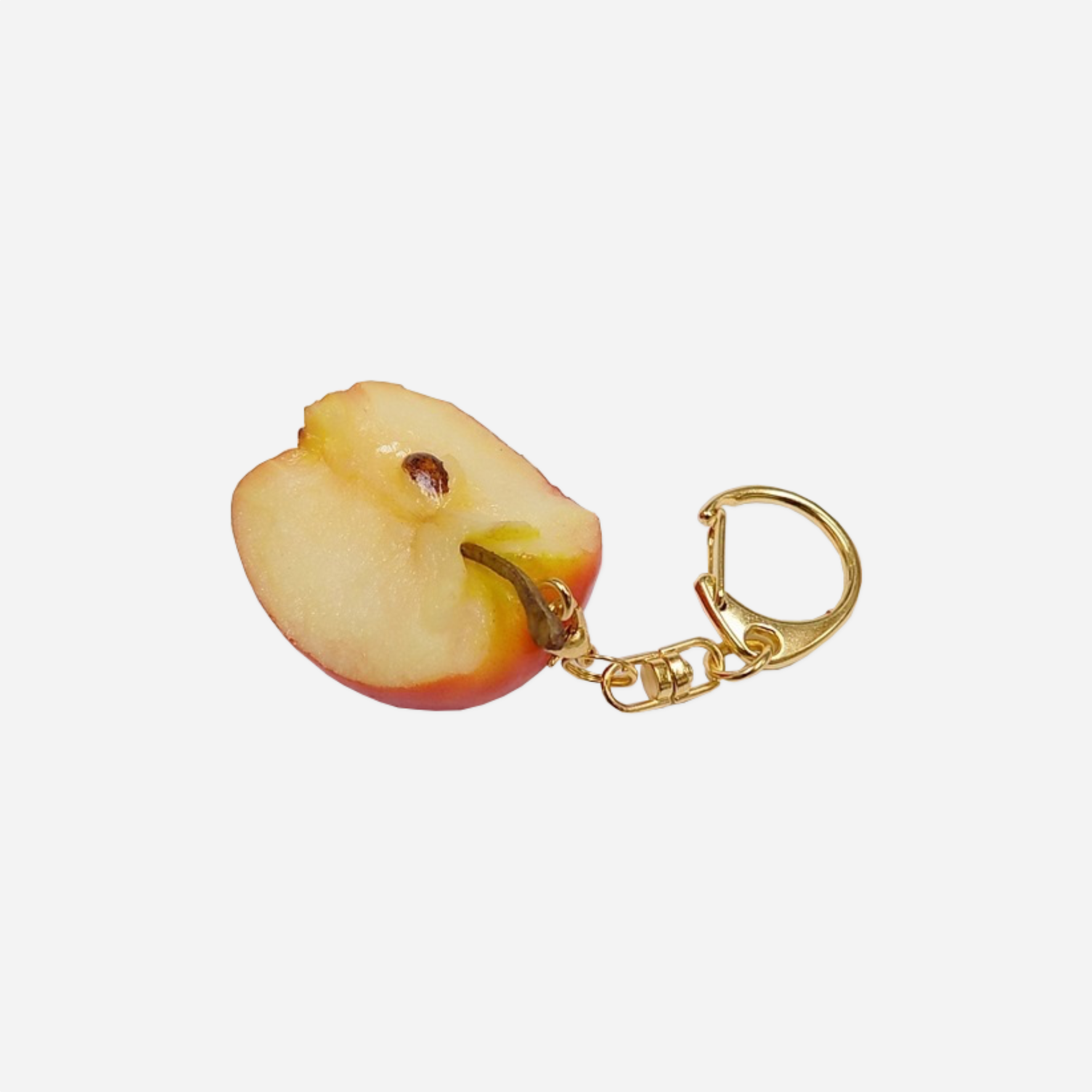Raktų pakabukas. Half-Eaten Apple Keychain
