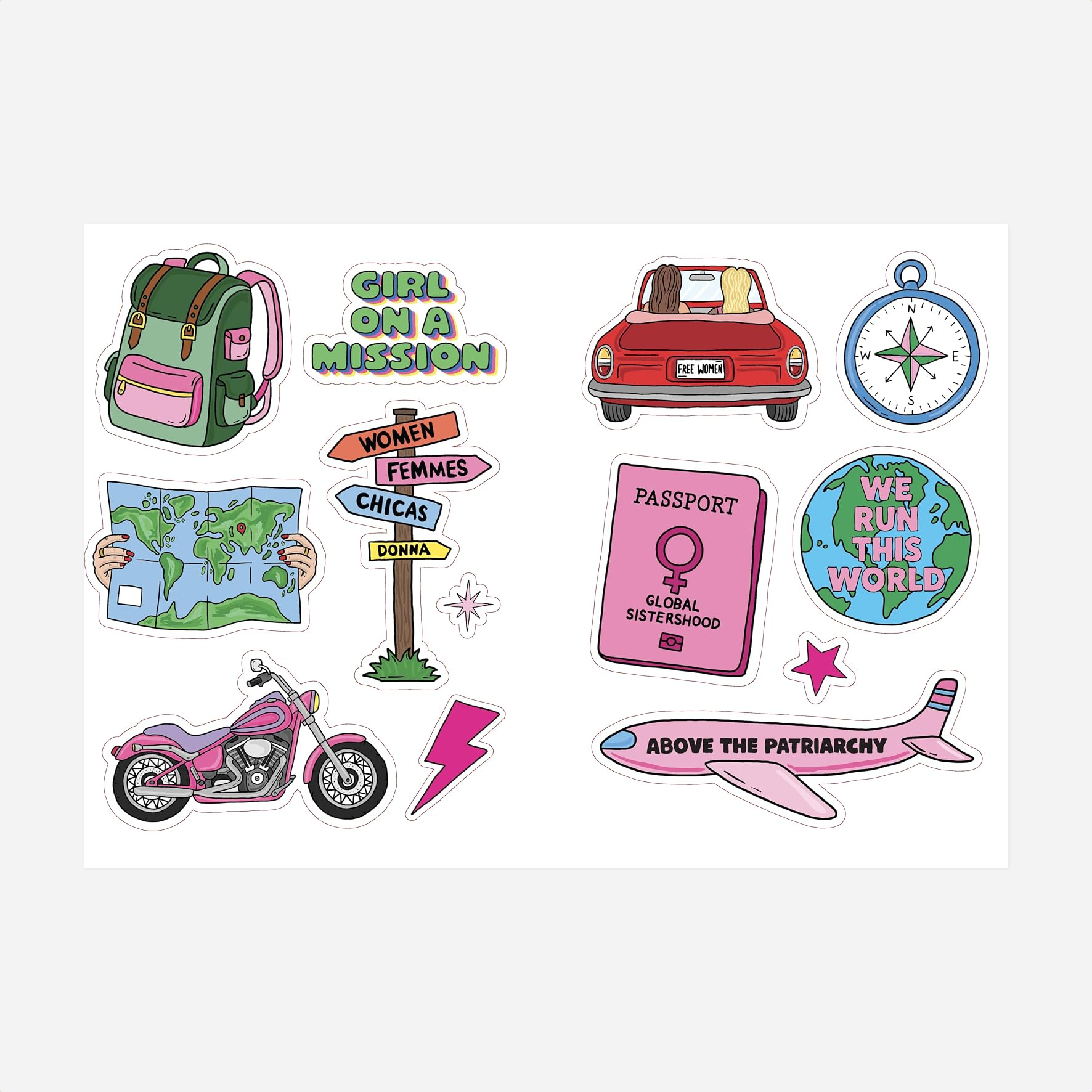 Knyga. Stickers Against the Patriarchy