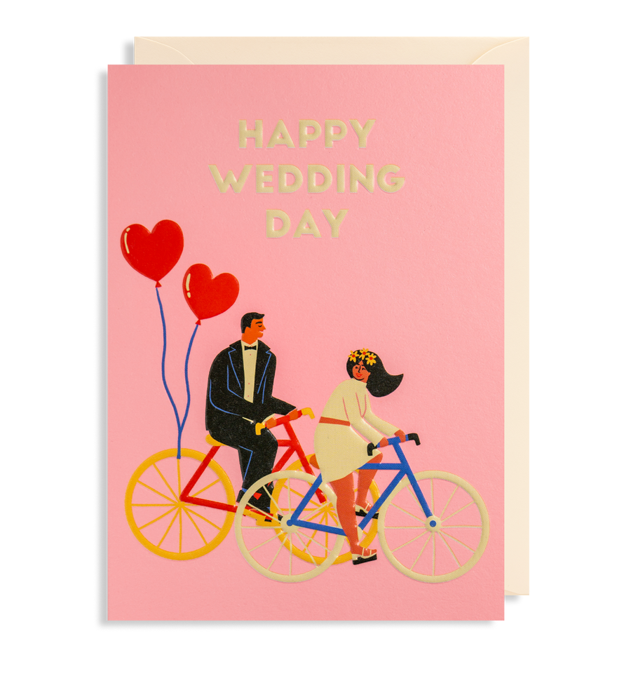 Atvirukas. Happy Wedding Day