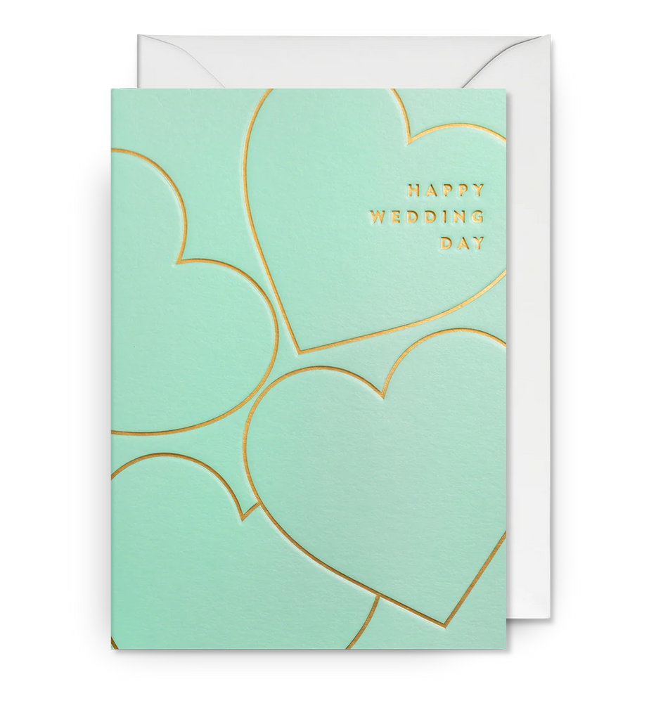 Atvirukas. Happy Wedding Day Heart