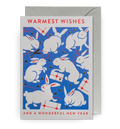 Atvirukas. Warmest Wishes Festive Rabbits