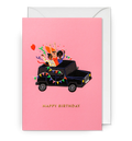 Atvirukas. Happy Birthday Jeep Party