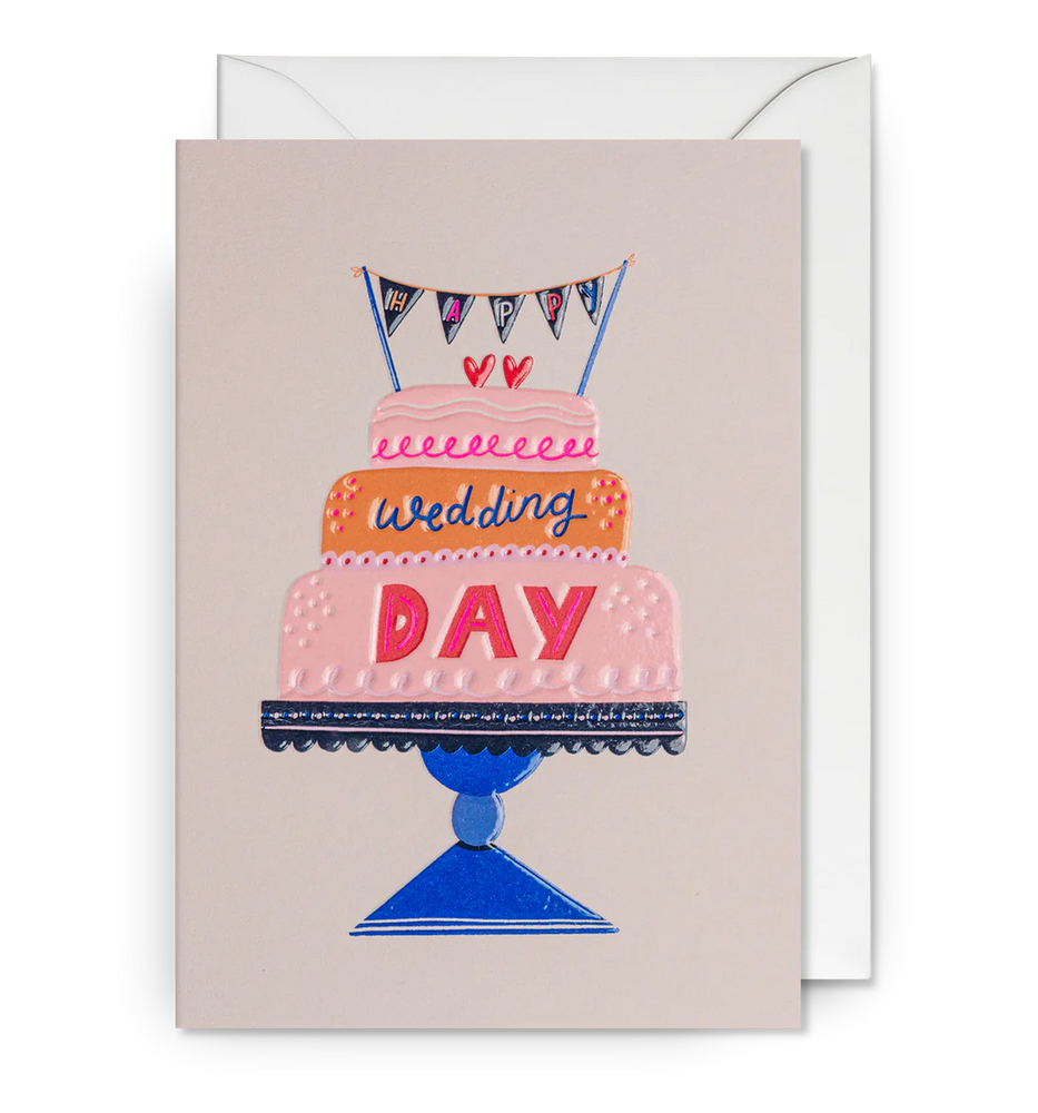 Atvirukas. Happy Wedding Day Decorative Cake