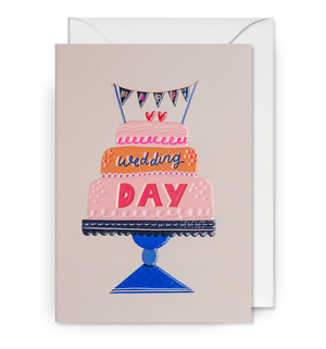 Atvirukas. Happy Wedding Day Decorative Cake