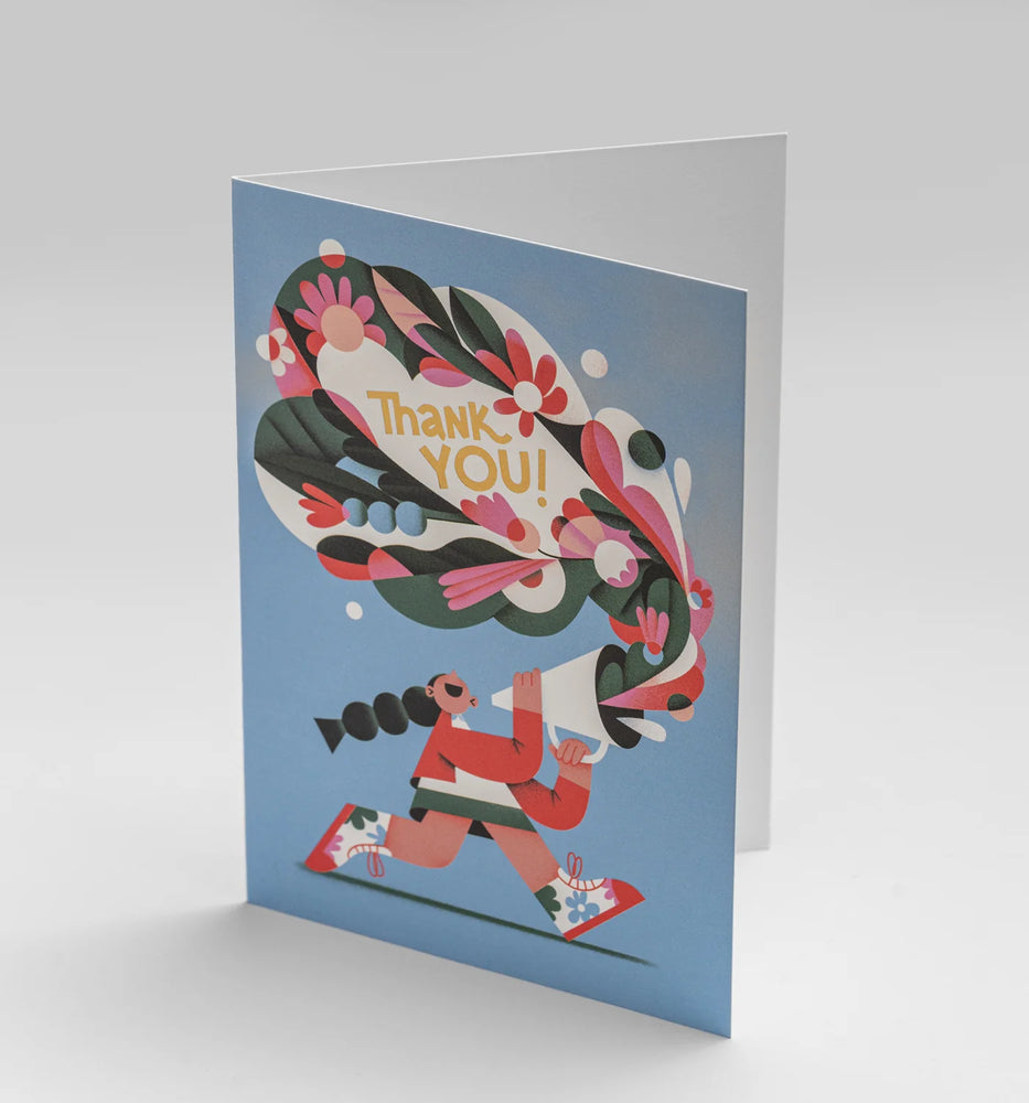 Atvirukas. Floral Flourish Megaphone